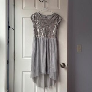 Silver sequin dress for kids girl’s size XL 14-16